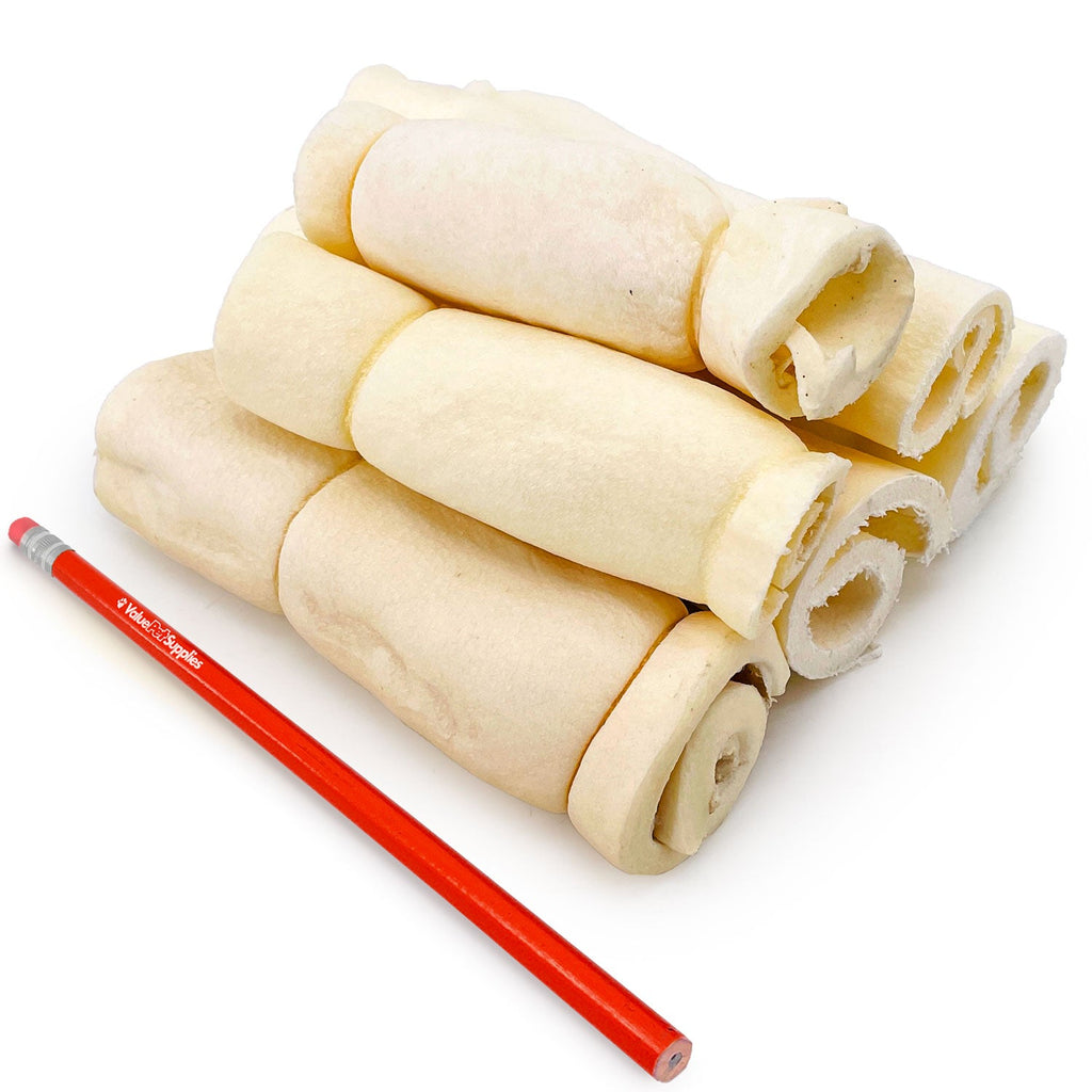 ValueBull Beef Cheek Rolls, Dog Chews, Varied Shapes, 6 Inch, 2 Pounds