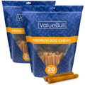 ValueBull Buffalo Collagen Sticks for Dogs, 6 Inch Jumbo Chews, Natural Long-Lasting Dog Treats, 50 Count