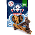 ValueBull Collagen Braided Sticks for Dogs, 6 Inch Thick Chews, Natural Long-Lasting Dog Treats, 10 Count