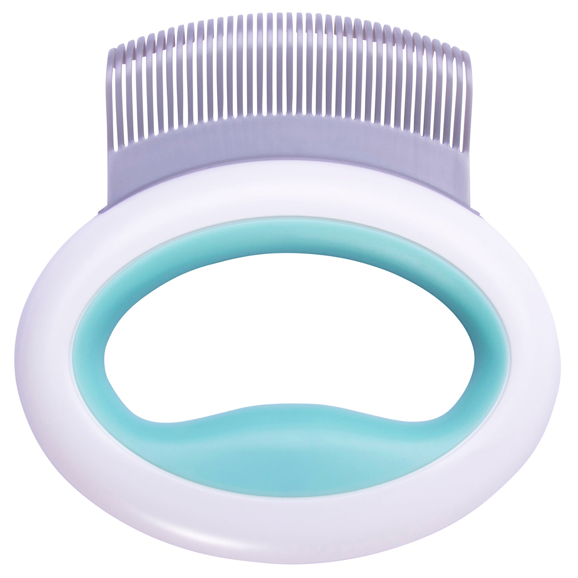 Pet Life ® 'Knuckler' Handheld Travel Flexible Grooming Pet Rake Comb