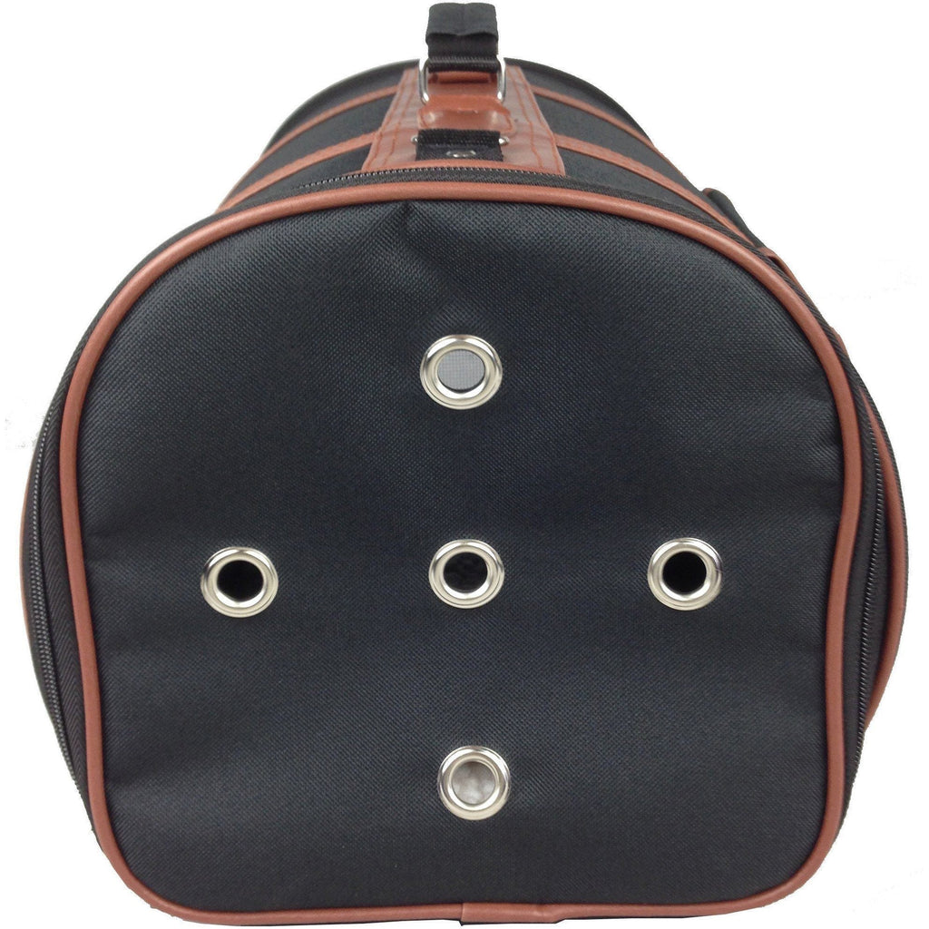 Pet Life ® 'Bark Avenue' Cylindrical Airline Approved Fashion Designer Posh Pet Dog Carrier