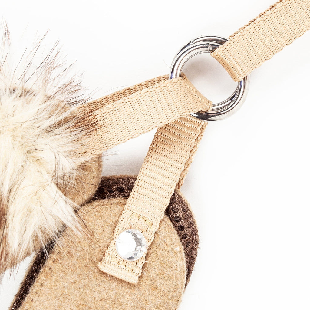 Pet Life ® Luxe 'Furracious' 2-In-1 Adjustable Dog Harness and Leash with Detachable Fur Collar