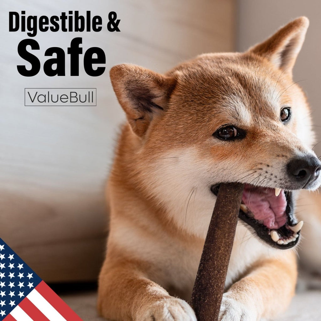 ValueBull USA Collagen Sticks for Small Dogs, 12 Inch Thin Chews, Natural Dog Treats, 10 Count