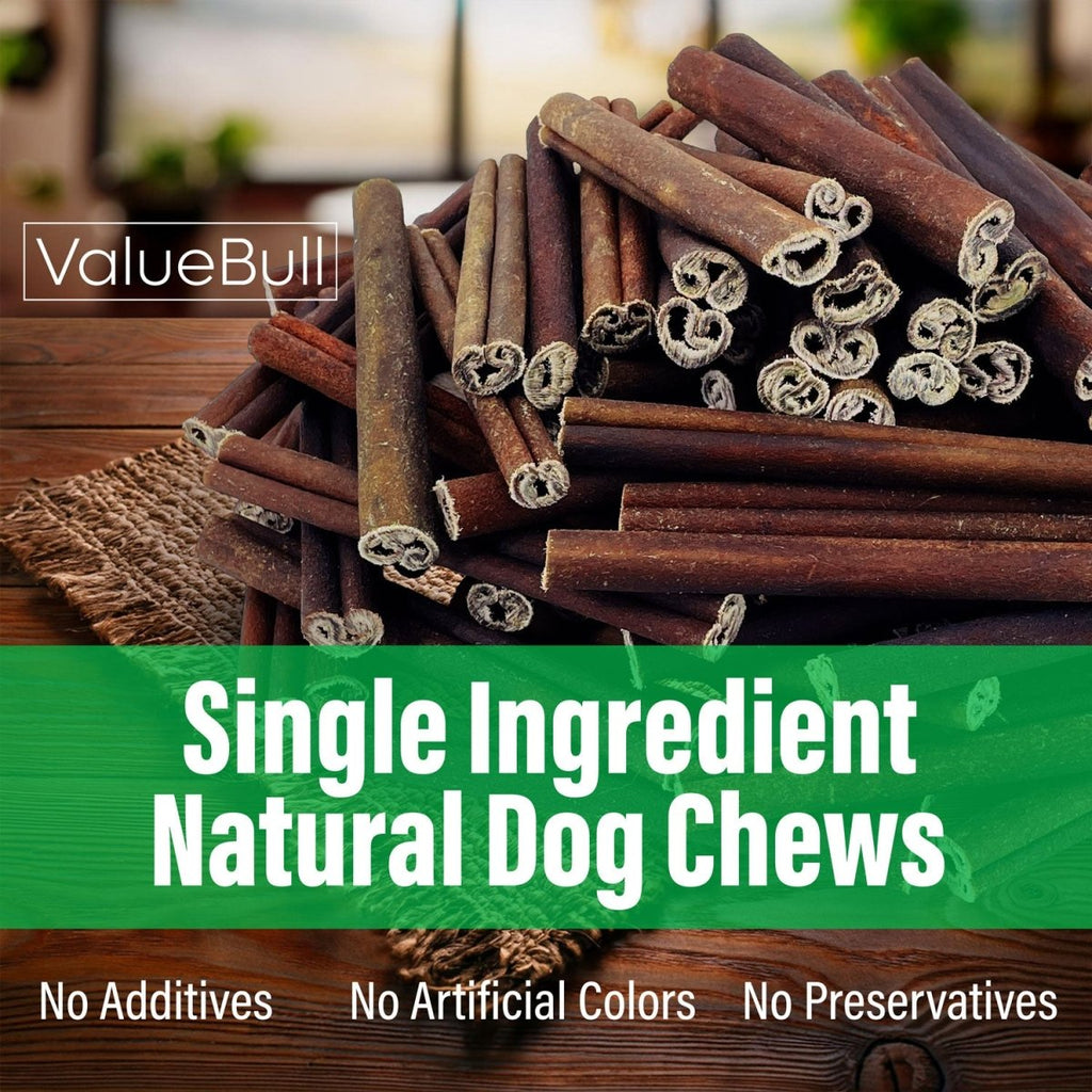 ValueBull Collagen Sticks for Dogs, 6 Inch Super Jumbo Chews, Natural Long-Lasting Dog Treats, 25 Count