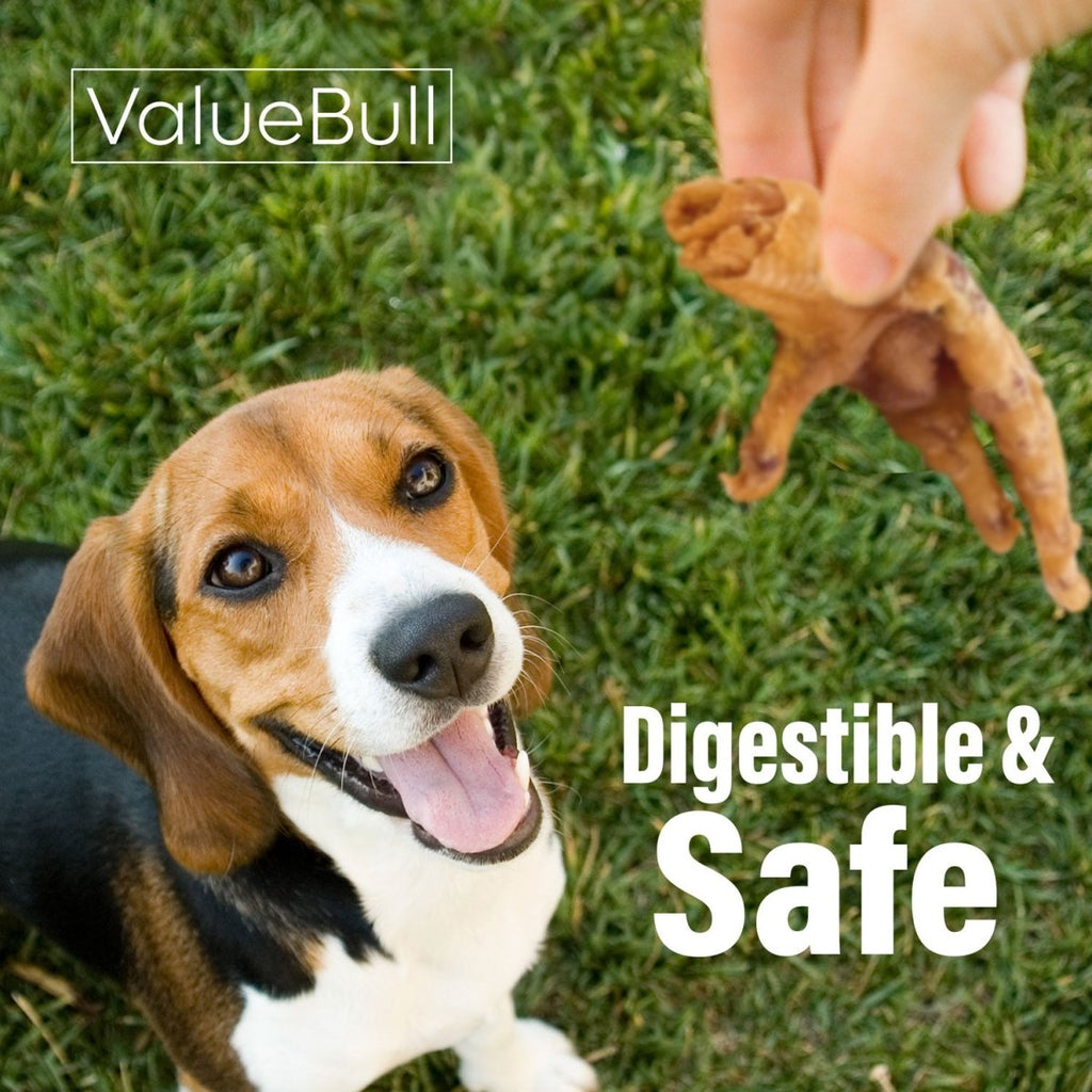 ValueBull Chicken Feet for Dogs, 25 Count