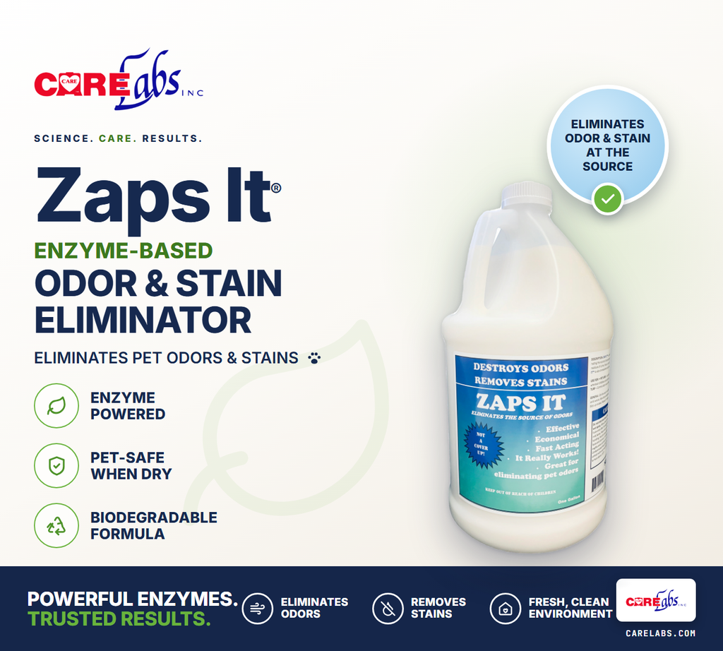 Zaps It Concentrate Natural Pet Professional Bio-enzymatic Odor Eliminator & Stain Remover (1 Gallon)